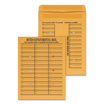 Universal® Deluxe Interoffice Press And Seal Envelopes, #97, Two-sided Three-column Format, 10 X 13, Brown Kraft, 100-box freeshipping - TVN Wholesale